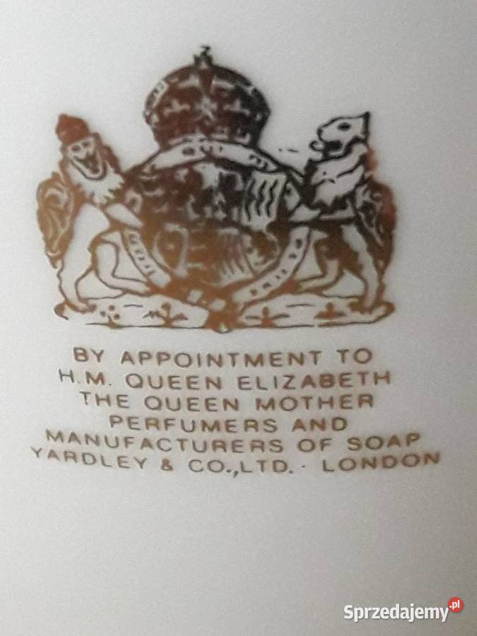 Waza reklamowa z królewskimi herbami lata 50 te Porcelana i szkło Janów Lubelski