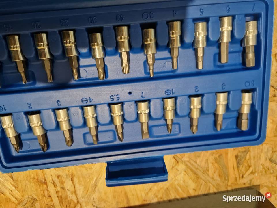 ZESTAW KLUCZY NASADOWYCH KLUCZE NASADOWE BITY Ręczne Głogowa sprzedam