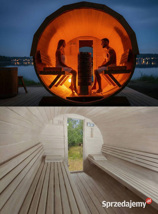 SAUNA Ogrodowa 400 OKNO 100 PRZEDSIONEK Beczka Nowy Targ