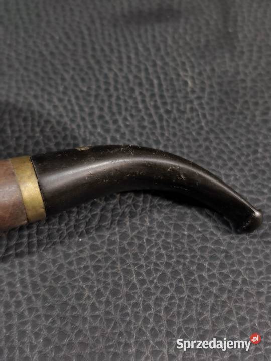 Klasyczna drewniana fajka tytoniowa vintage Poddębice