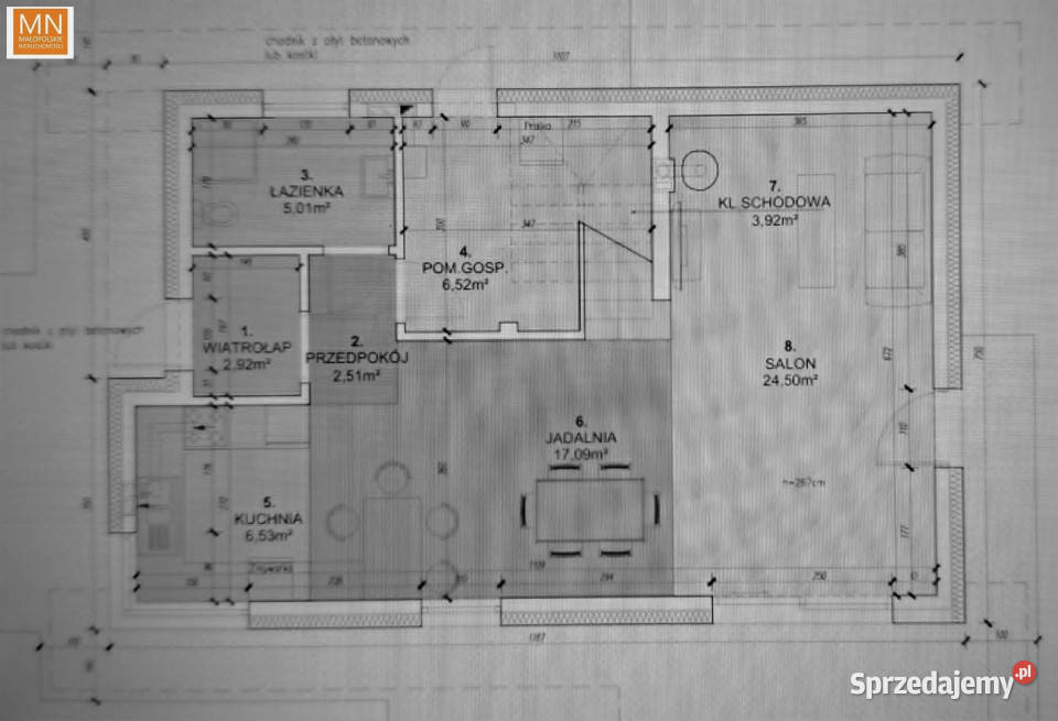 Dom wolnostojący 160m2 Kocmyrzów