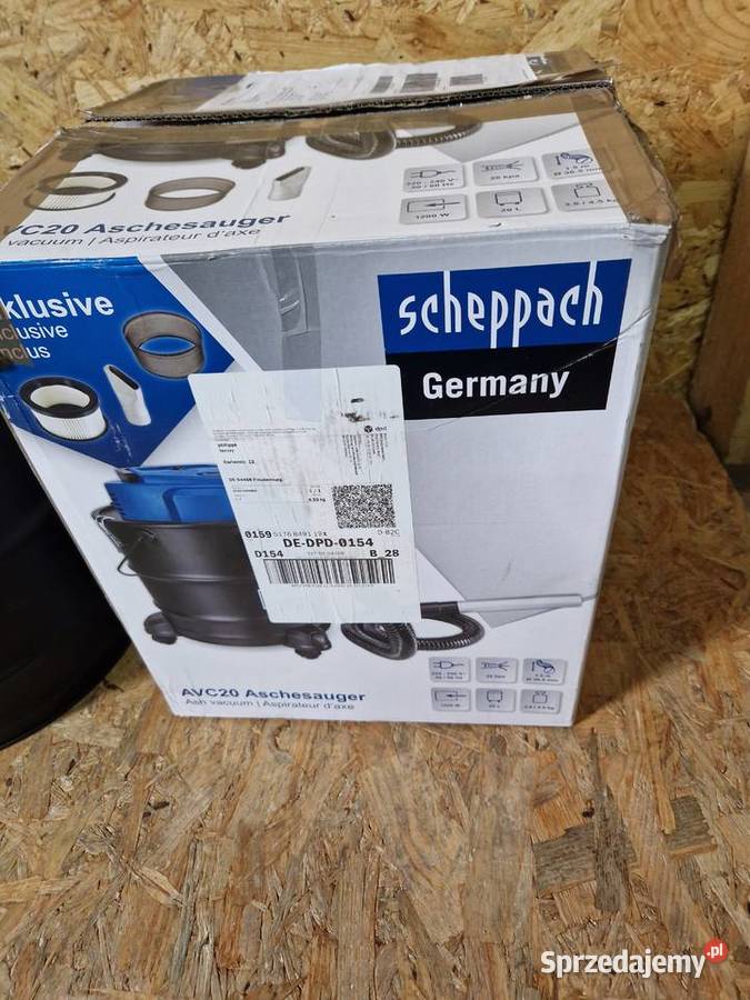 Odkurzacz do popiołu Scheppach 1200 W 20 litrów Głogowa