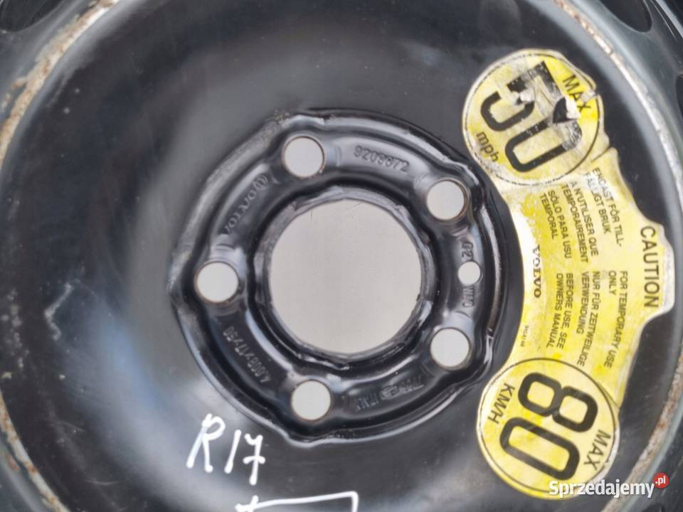 KOŁO ZAPASOWE DOJAZDOWE Volvo S80 V70 S60 I Rudka