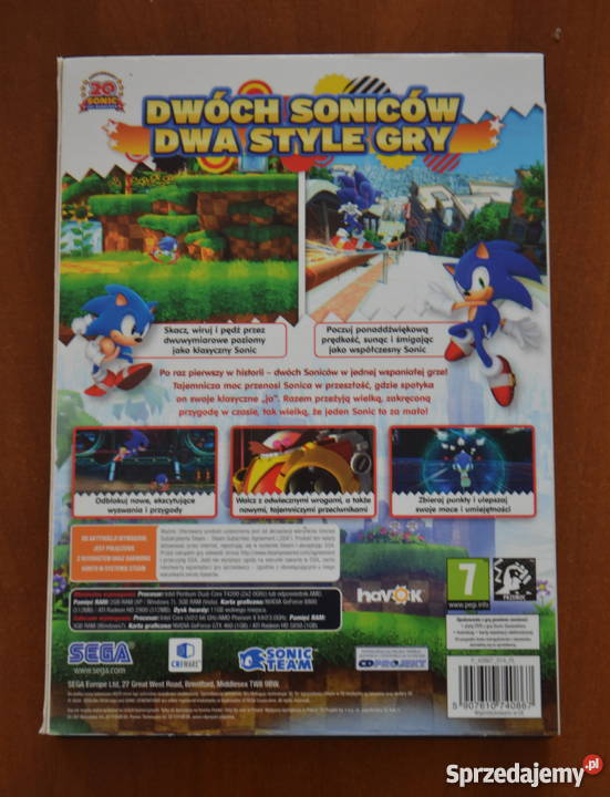Gra Sonic Generations PC Komputerowe PC Komputerowe PC