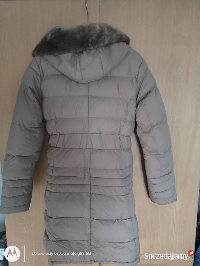Płaszczyk kurtka damska zimowa szary/srebrny lubelskie Krasnystaw