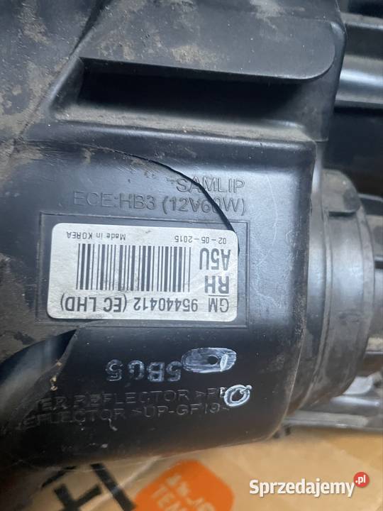 Lampa przednia prawa Opel Mokka 2015 Pieszyce