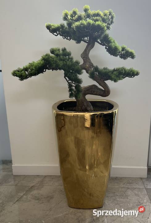 Sztuczne drzewko Bonsai Premium w doniczce Wyposażenie wnętrz małopolskie