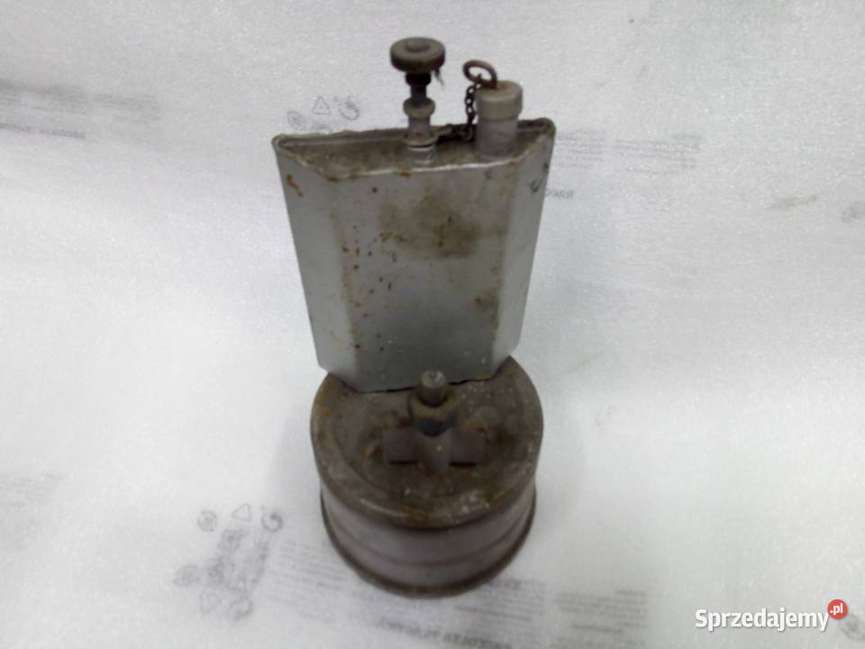 Stara lampa karabinowa wystrój garażu itp PRL Przemyśl