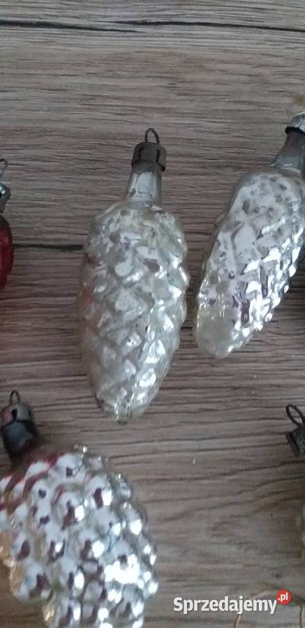 Bombki szyszki prl Porcelana i szkło Przedbórz