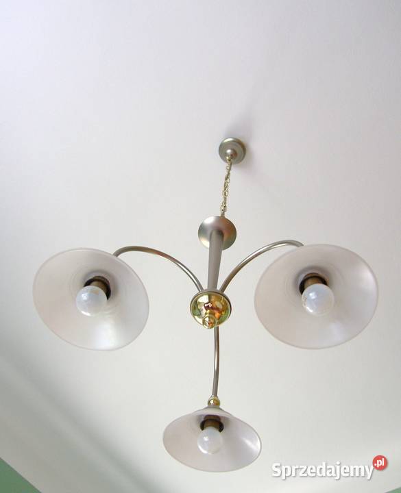 Żyrandol 3ramienny z czasów PRL sprzedam
