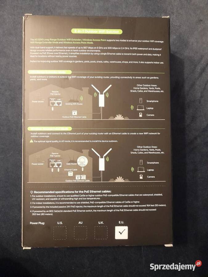 Zewnetrzny wzmacniacz sygnału Wifi śląskie Gliwice