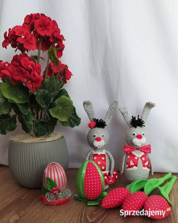 Króliczki Wielkanoc dekoracja rękodzieło Sędziszów Małopolski sprzedam
