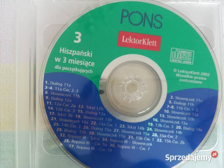 płyta cd do nauki języka hiszpańskiego Pons Gdańsk