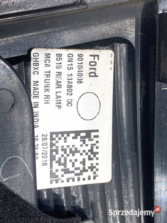LAMPA TYŁ PRAWA WEWNĘTRZNA FORD ECOSPORT