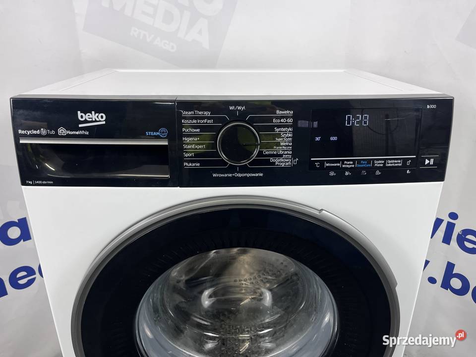 Pralka Beko b300 B3WFU57415WBPB SteamCure Slim 7 mazowieckie Warszawa