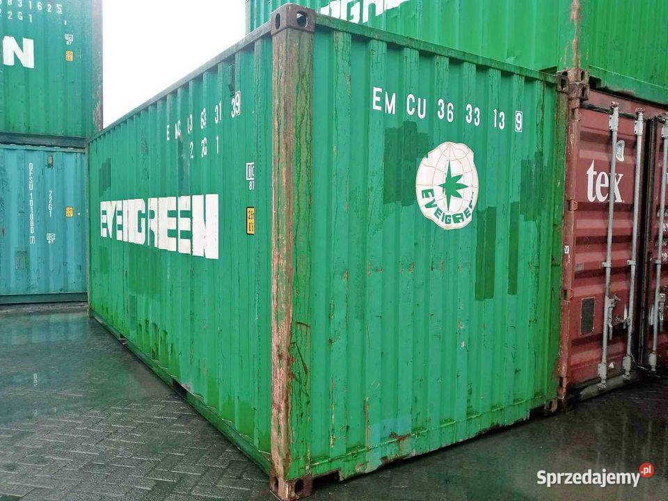 Kontener morski magazynowy 20DV 6 metrowy Pabianice sprzedam