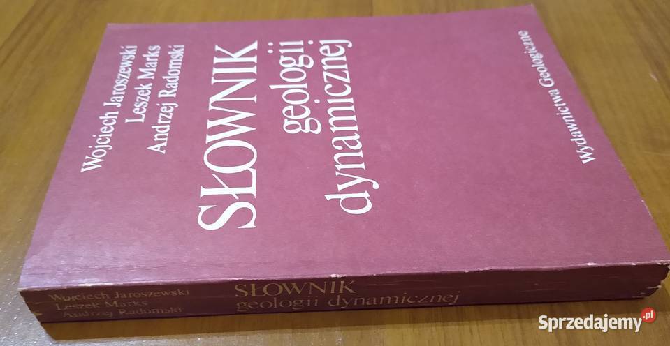Słownik geologii dynamicznej Wojciech ISBN 8322001967 Gdańsk sprzedam