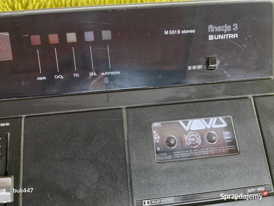 magnetofon unitra finezja 3 m551 ze wzmacniaczem śląskie Chełm Śląski