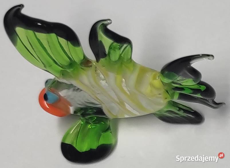 Szklana ryba ze szkła kolorowa szkło artystyczne Warszawa