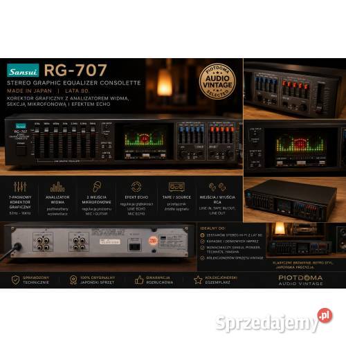 Sansui RG707 Japoński Korektor Graficzny Stereo Pozostałe