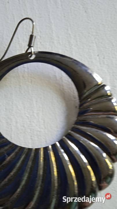 OKAZAŁE KOLCZYKI W DYMIONYM SREBRZE