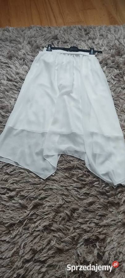 Asymetryczna spódnica biała Spódnice i sukienki