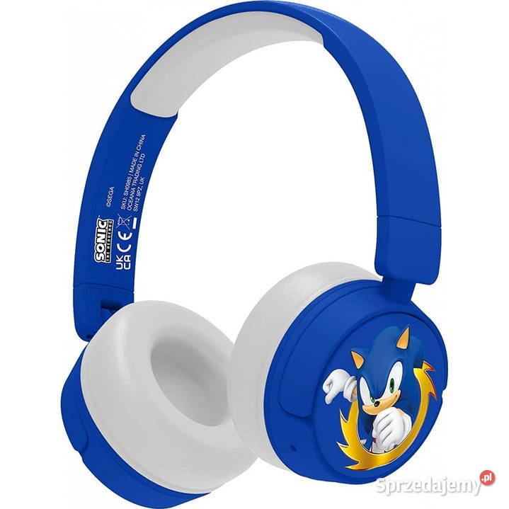 Jeż Sonic the Hedgehog Słuchawki Nauszne Bezprzewodowe