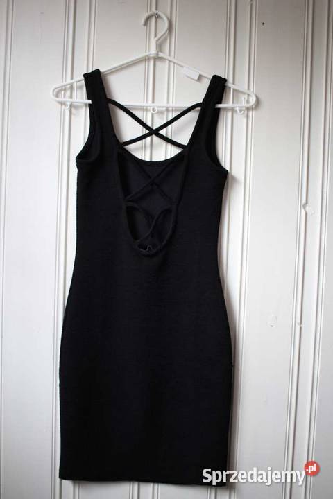Czarna sukienka Terranova xs 34 bandażowa Toruń