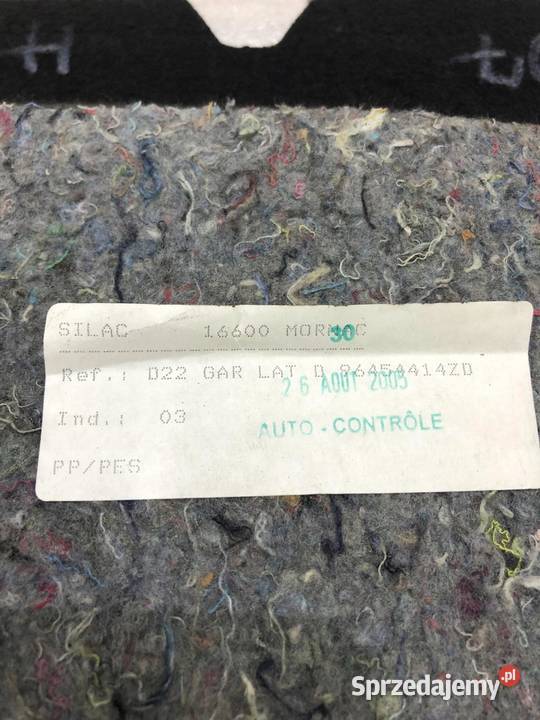 BOCZEK BAGAŻNIKA PRAWY TYŁ PEUGEOT 407