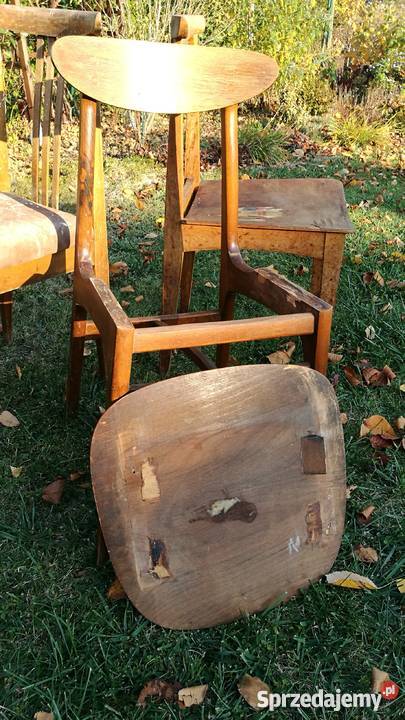 Unikatowe Krzesła Prl Hałas Zieliński Stolarskie Wrocław