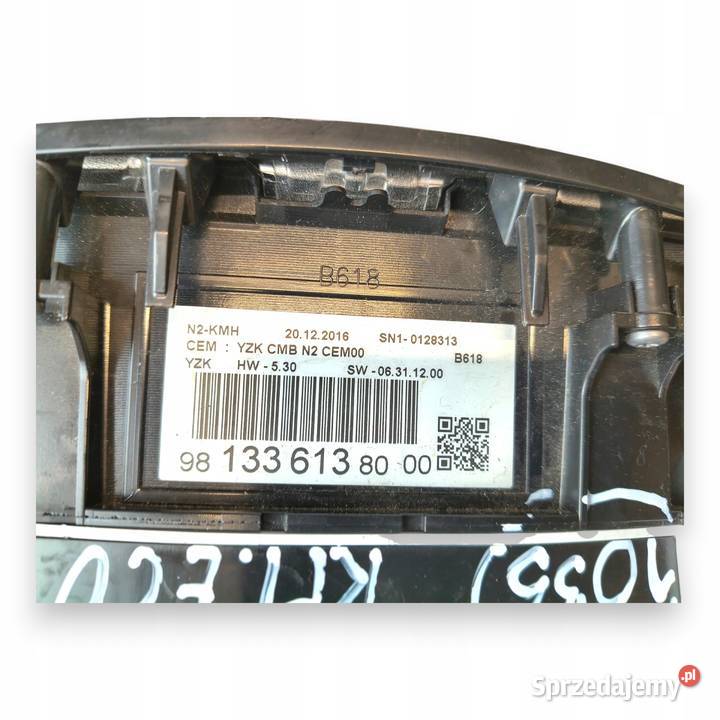 LICZNIK ZEGARY 9832140580 Citroen C3 III 12 Części samochodowe