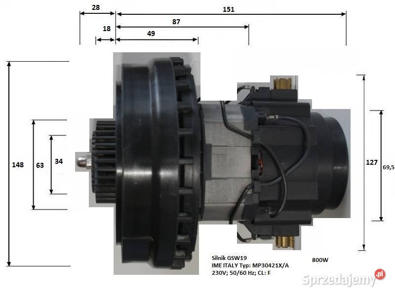 Silnik motor z separatorem do Powermed GSW19 Czeladź sprzedam