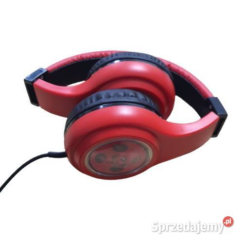 słuchawki nauszne miraculous biedronka i czarny Słuchawki i głośniki