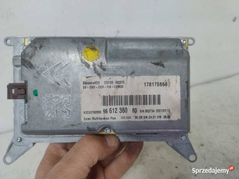 WYŚWIETLACZ CITROEN C4 PICASSO 9661236080 Liczniki i zegary sprzedam