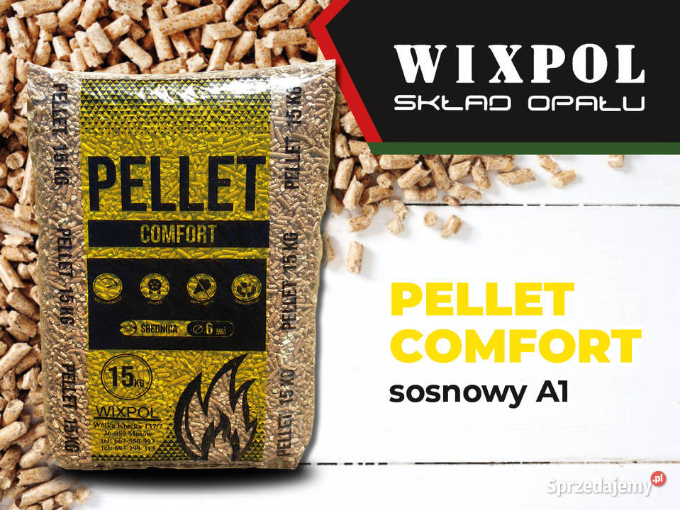 Pellet Olczyk 6mm w workach 15 HDS Transport Wólka Kłucka