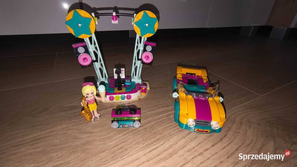 LEGO friends samochód i scena Andrei Łęczyca
