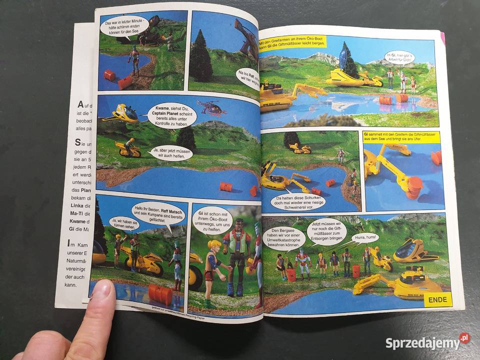 Captain Planet kimiks w języku niemieckim 1992 Gdynia