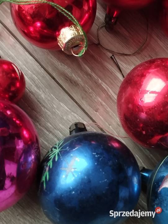 bombki szklane stare prl kolekcjonerów 39 sztuk Poznań