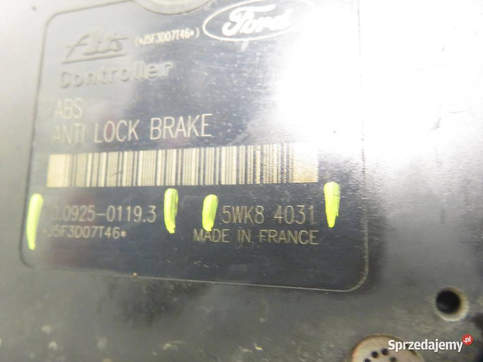 POMPA ABS FORD FOCUS MK1 I 10092501193 5WK84031