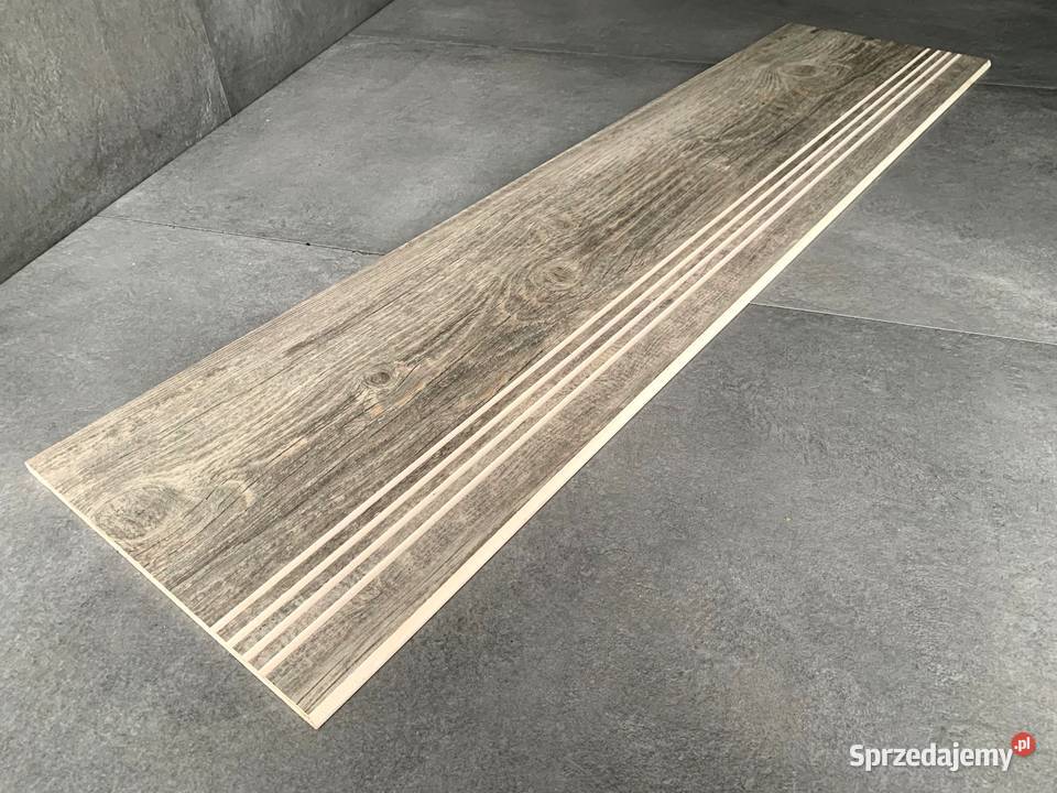 Płytki drewnopodobne na schody 120x30