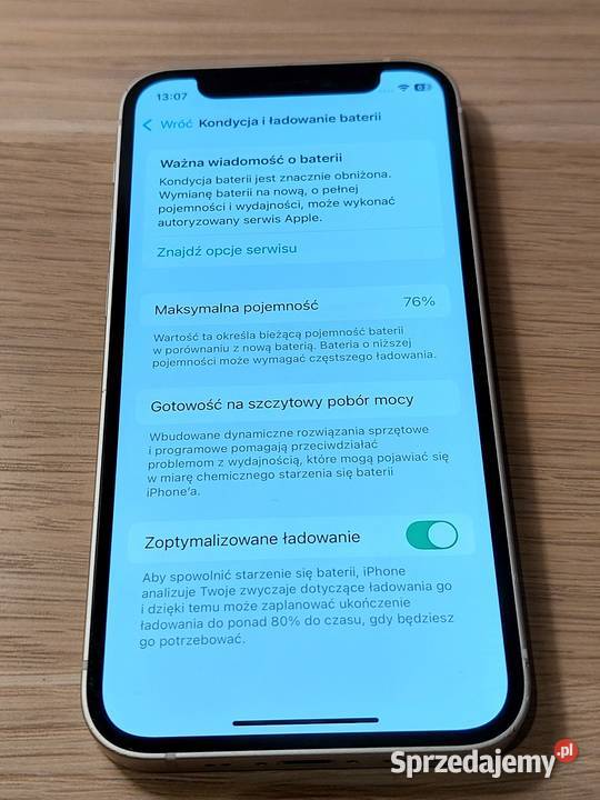 iPhone 12 mini 128GB 76 Biały mazowieckie