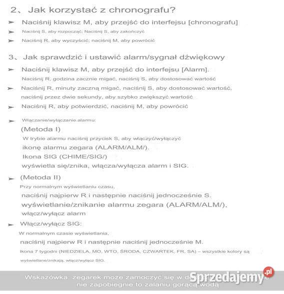 zegarek SYNOKE wielofunkcyjny Swarzędz sprzedam