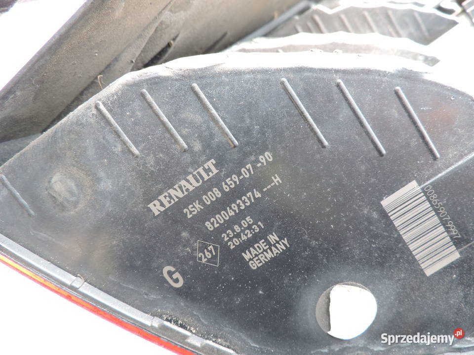 Lampy tylne Renault Grand Scenic II 16 B osobowe Myszków