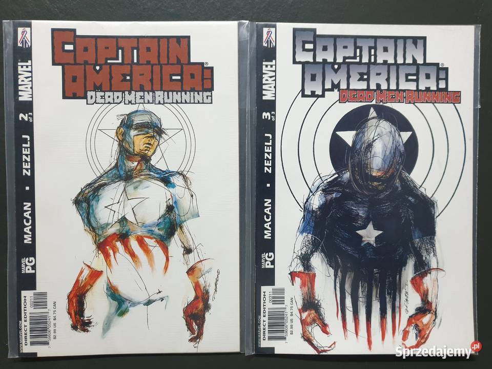 Captain America 7 oryginalnych komiksów Marvel Gdynia sprzedam