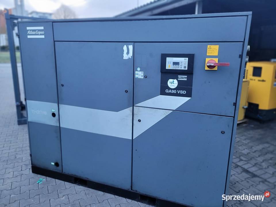 Sprężarka śrubowa kompresor ATLAS COPCO GA90 VSD Narzędzia warsztatowe opolskie Wilków