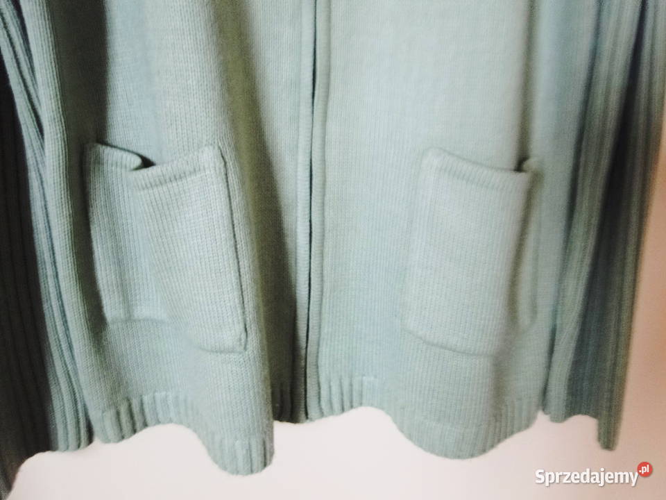 Oliwkowy kardigan 4042 na suwak 2 kieszenie mazowieckie Warszawa