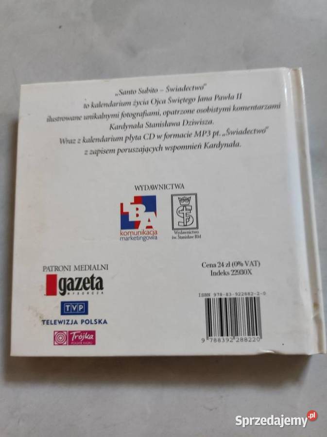 Santo Subito Świadectwo Stanisław Dziwisz mp3 religijna Kielce sprzedam