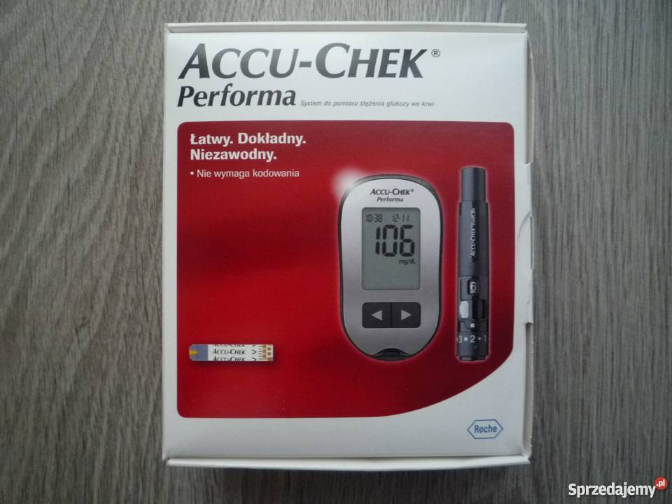 Nowy Glukomentr Accu Chek Performa Nakłuwacz Zdrowie i Uroda