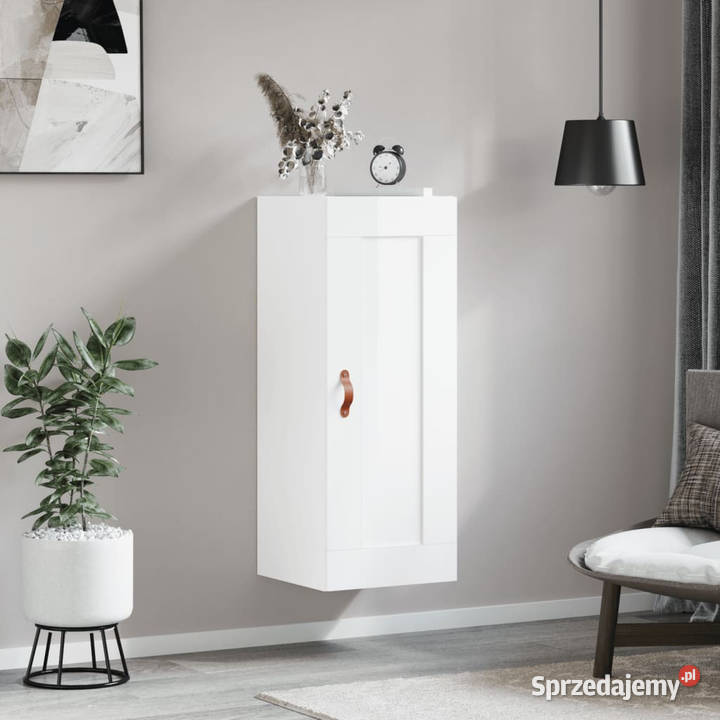 Szafka wisząca biała o wysokim połysku 345x34x90 Warszawa