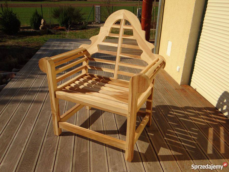 Fotel Marlboro z drewna teakowego teak tik meble ogrodowe
